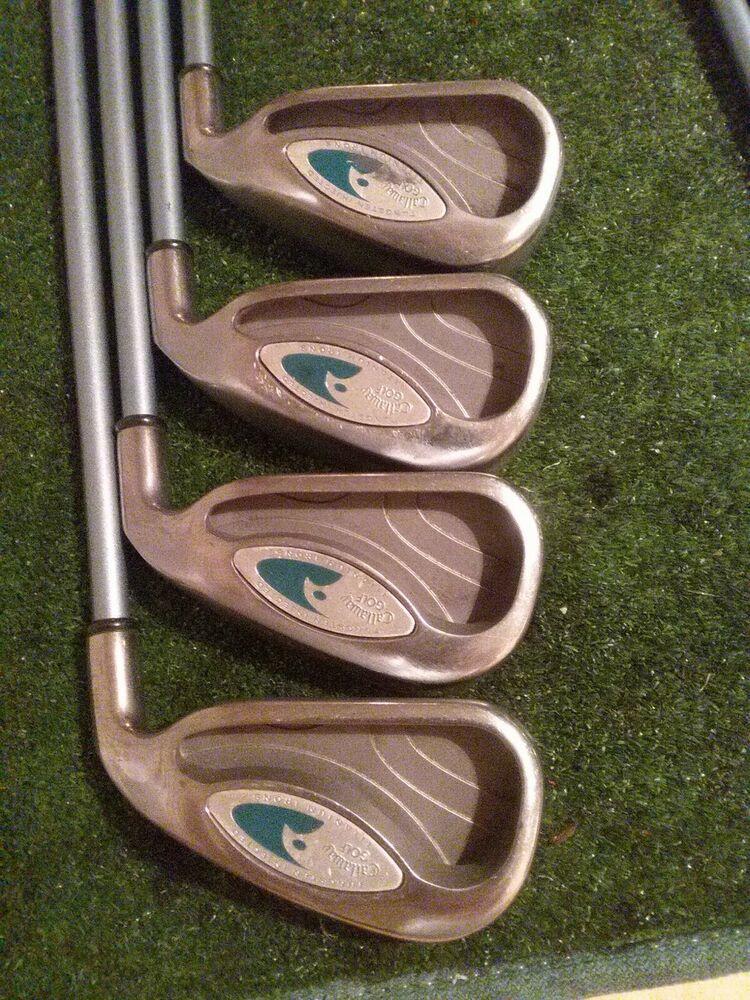 Callaway Ladies Hawkeye Tungsten Injected Titanium Irons set 4-SW Ladies Graphit