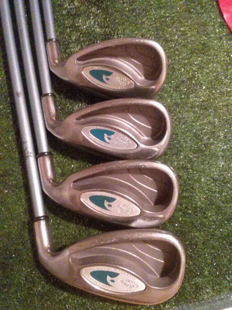 Callaway Ladies Hawkeye Tungsten Injected Titanium Irons set 4-SW Ladies Graphit