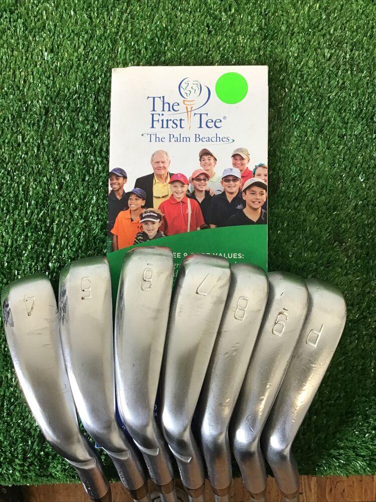 Mizuno JPX900 Hot Metal Iron Set 4-PW With KBS Tour C-Taper Stiff Shafts