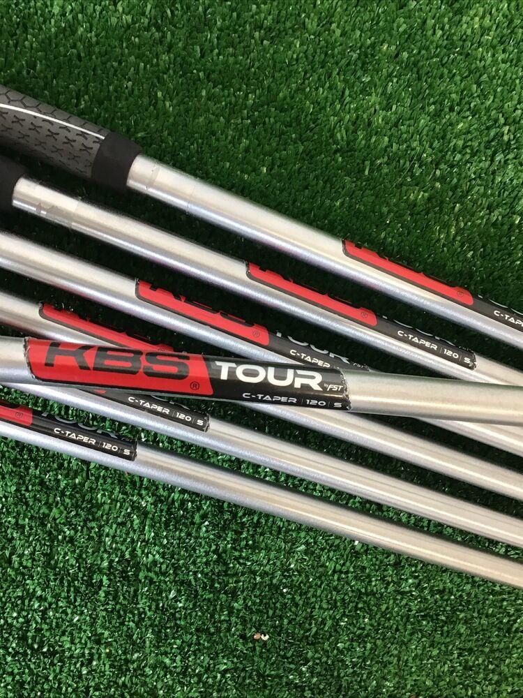 Mizuno JPX900 Hot Metal Iron Set 4-PW With KBS Tour C-Taper Stiff Shafts