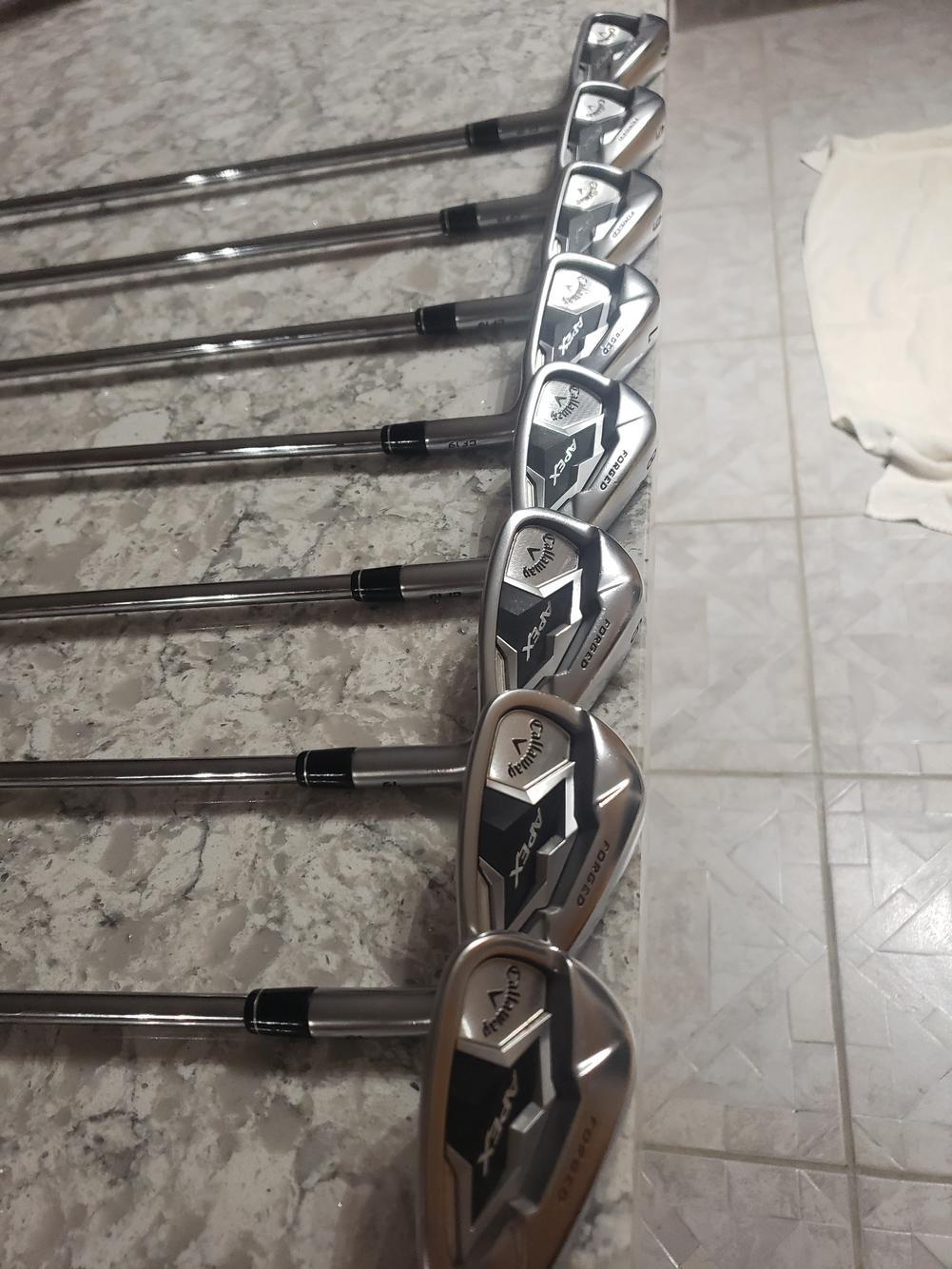 Men's Callaway Right Handed Apex 19 Iron Set Regular Flex Steel Shaft