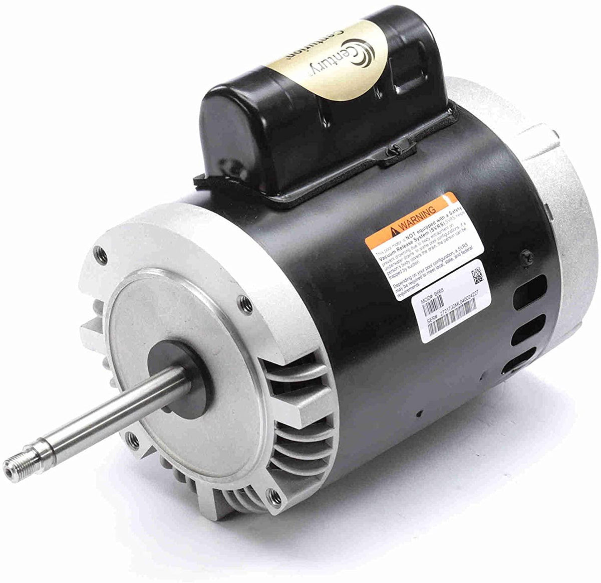AO Smith/Century Electric Pool Cleaner Replacement (Letro), PSC, No Base, Fits Pump #LA01N (March 1997 to Present), 0.75HP, 3450RPM, 230/115V, 6.5/13.0 AMPS, 1.5SERVICE Factor, Round Flange