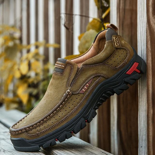 High Quality Men's Comfortable Waterproof Leather Shoes