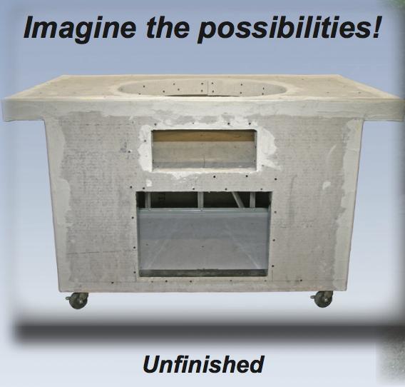 Primo Grills Portable Island for Primo Oval XL Unfinished