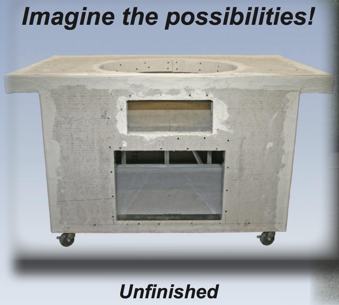 Primo Grills Portable Island for Primo Oval XL Unfinished