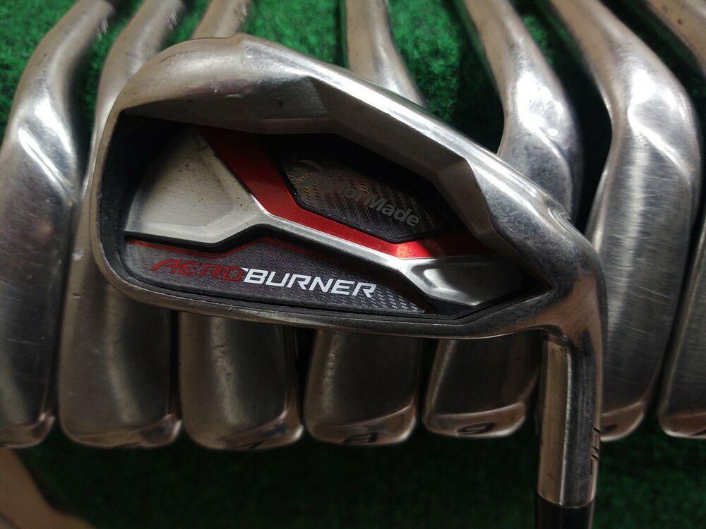Taylormade Aeroburner HL Golf Iron Set 4-PW,AW Steel Shaft Regular Flex