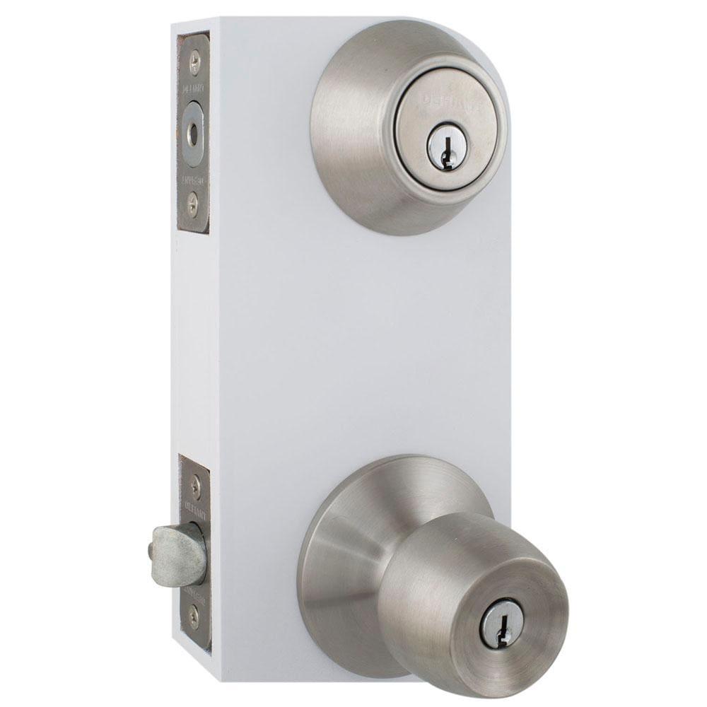 Brandywine  Steel Keyed Entry Knob and Single Cylinder Deadbolt Combo Pack