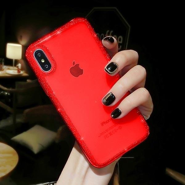 Phone Case - Luxury Cute Bling Glitter Hybrid Hard PC & Soft Silicone Phone Case For iPhone XS/XR/XS Max 8/7 Plus