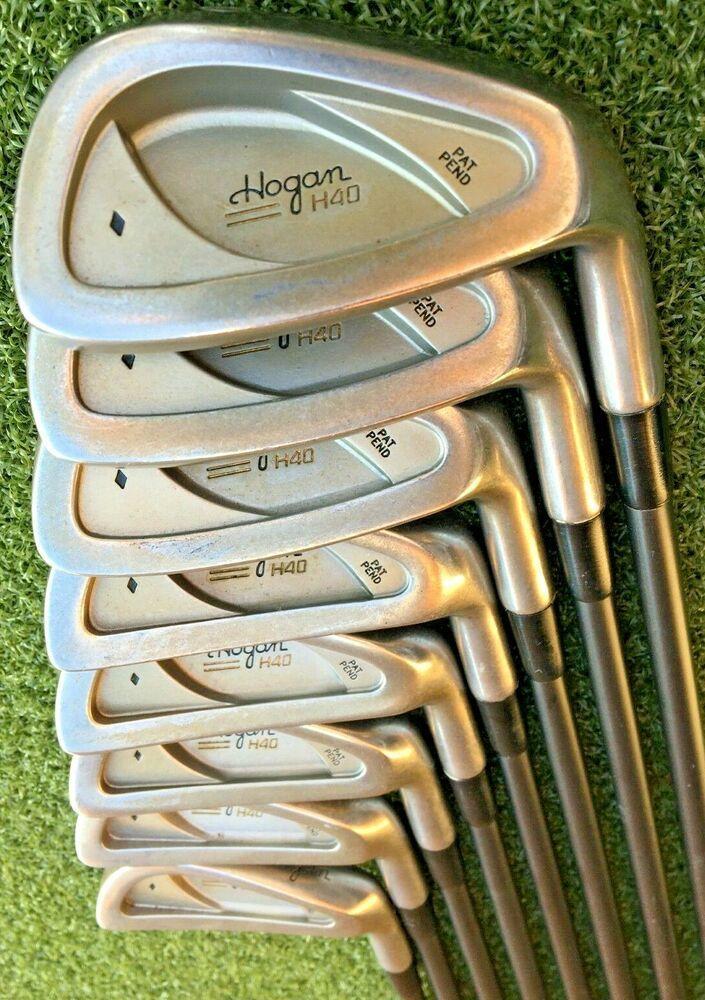 Ben Hogan H40 Iron Set 3-PW RH / Senior Graphite / Original Grips / Nice /mm4408