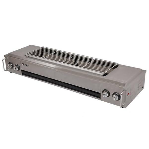 one 220v Commercial 32w gas-fired grill smokeless barbecue machine