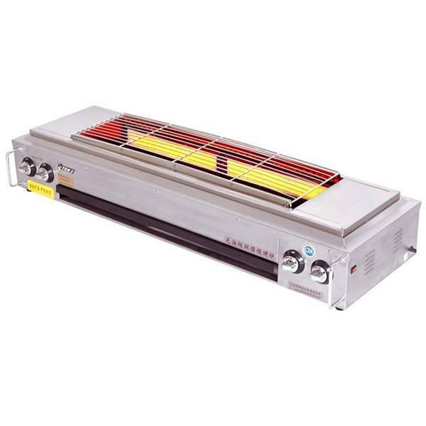 one 220v Commercial 32w gas-fired grill smokeless barbecue machine