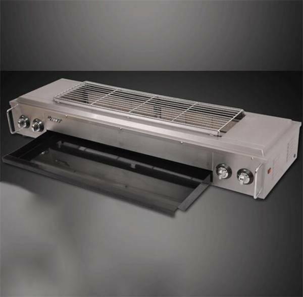 one 220v Commercial 32w gas-fired grill smokeless barbecue machine