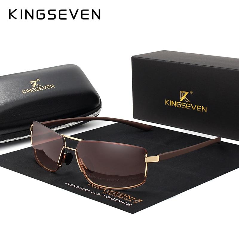 Sunglasses - Brand Design Men Driving Square Frame Polarized Sunglasses