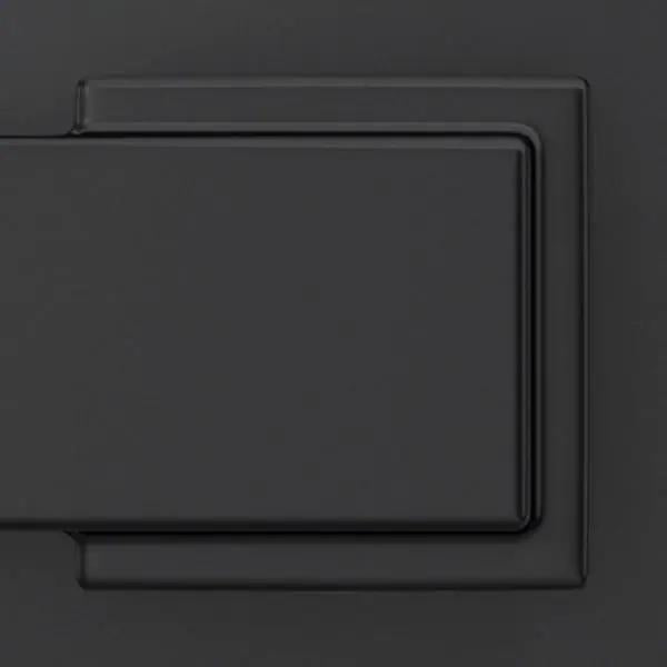 Custom Latitude Matte Black Kinsler Trim Dummy Door Lever (2-pack)