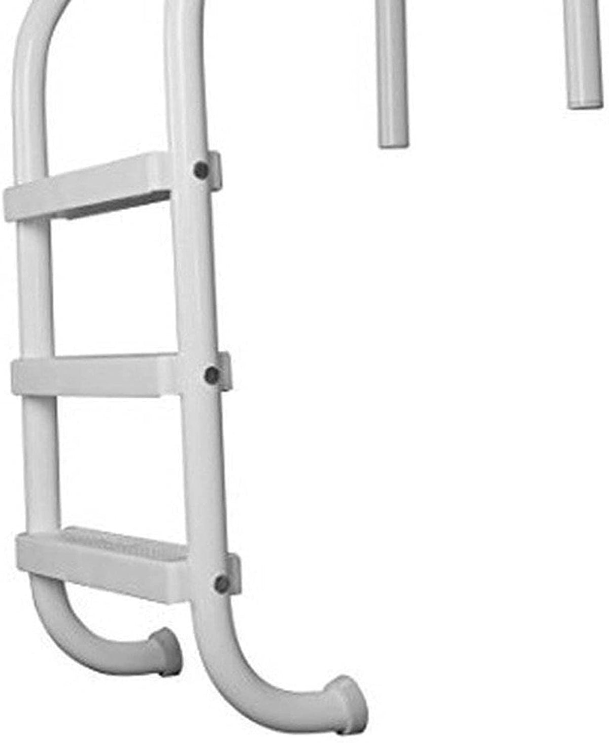 SAFTRON P-324-L3-W 3 Step High Impact Polymer Finish Inground Pool Ladder, White