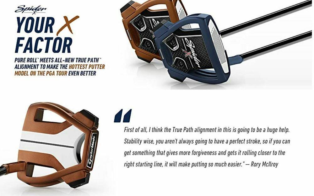 TaylorMade Spider X Copper #3 Slant Mallet Putter 35" w/ Headcover NEW #79754