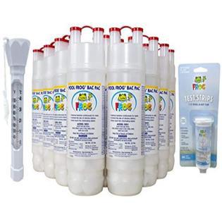 Pool Bac Pac Chlorine Cartridge Bonus 12-Pack Model 5051 and 50 Pool Test Strips (with Bonus Deluxe
