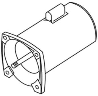 Pentair 355375S Black 3/4 HP Standard Square Flange Motor Replacement Inground Pool and Spa Pump