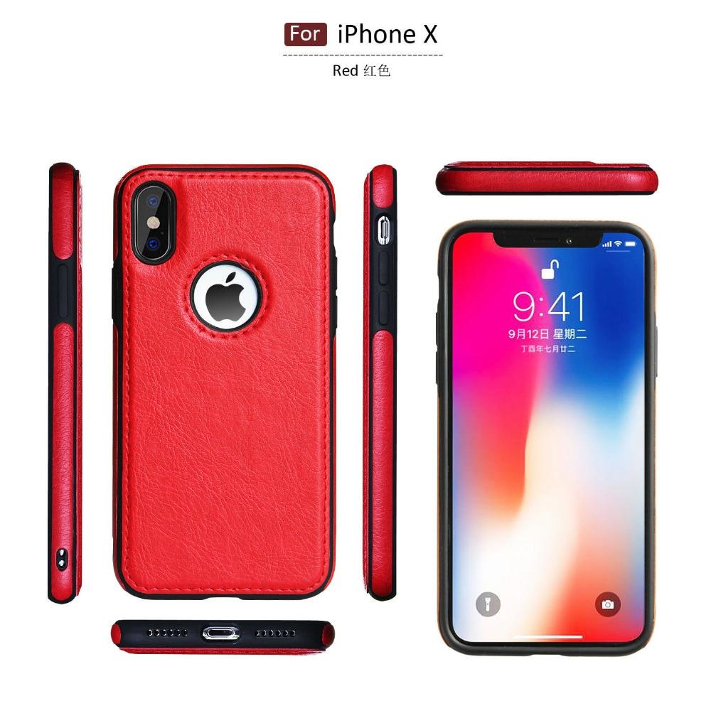 Slim PU Leather Case for iPhone