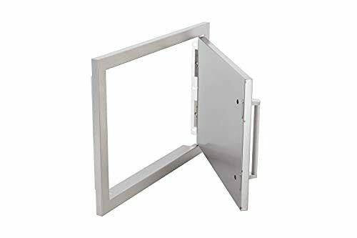 Bonfire Outdoor Kitchen BBQ Access Door,20x14 Inch,304 20x14″ Horizontal