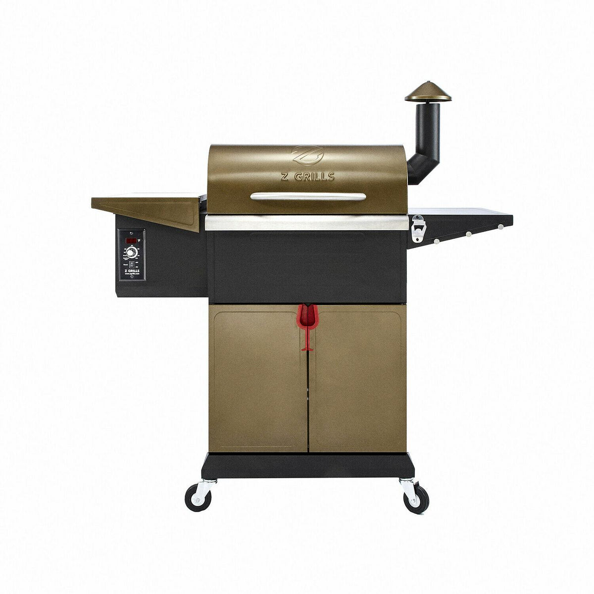 Z GRILLS ZPG-L600D 8 in 1 BBQ Pellet Grill Smoker w/ Digital Temp Control Bronze