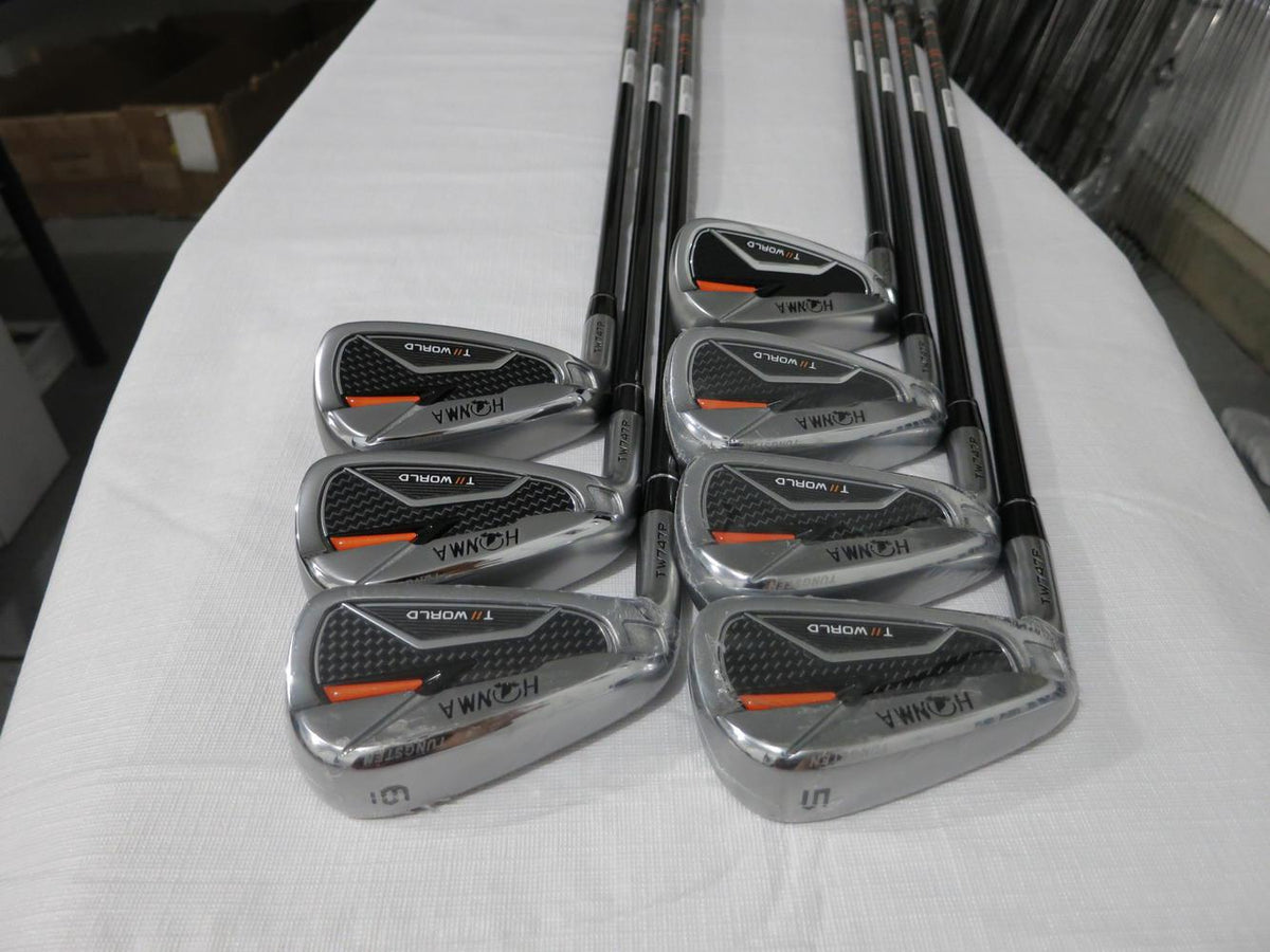 Honma Tour World 747P Iron Set - 5-11 - Vizard 85 Stiff Graphite - MINT/NEW - LH