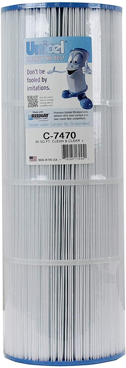 Unicel C-7470 Replacement Swimming Pool 80 Sq. Ft. Replacement Filter Cartridge for Filbur FC1976 and Pleatco PCC80 (4 Pack)