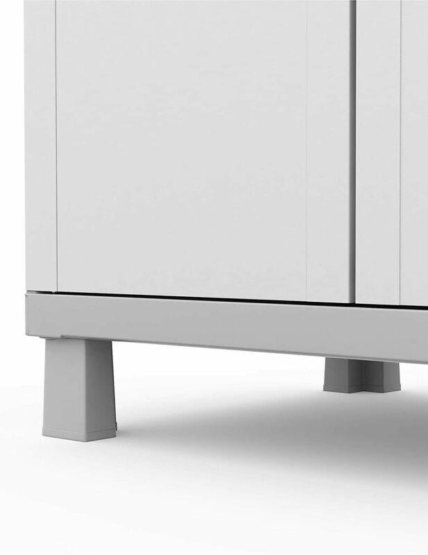 Resin Pantry Storage Cabinet 5 Shelves Laundry Organizer Utility Garage Locking