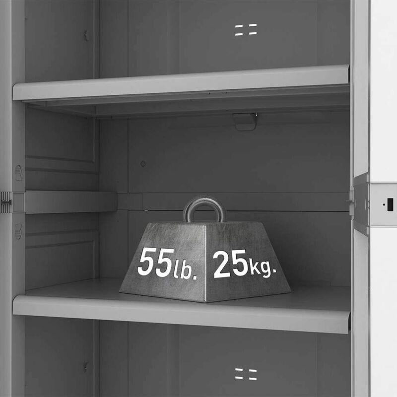 Resin Pantry Storage Cabinet 5 Shelves Laundry Organizer Utility Garage Locking