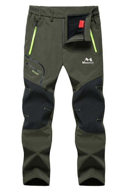 Men/Women Winter Fish Waterproof Camp Trekking Fleece Outdoor Hiking Pants