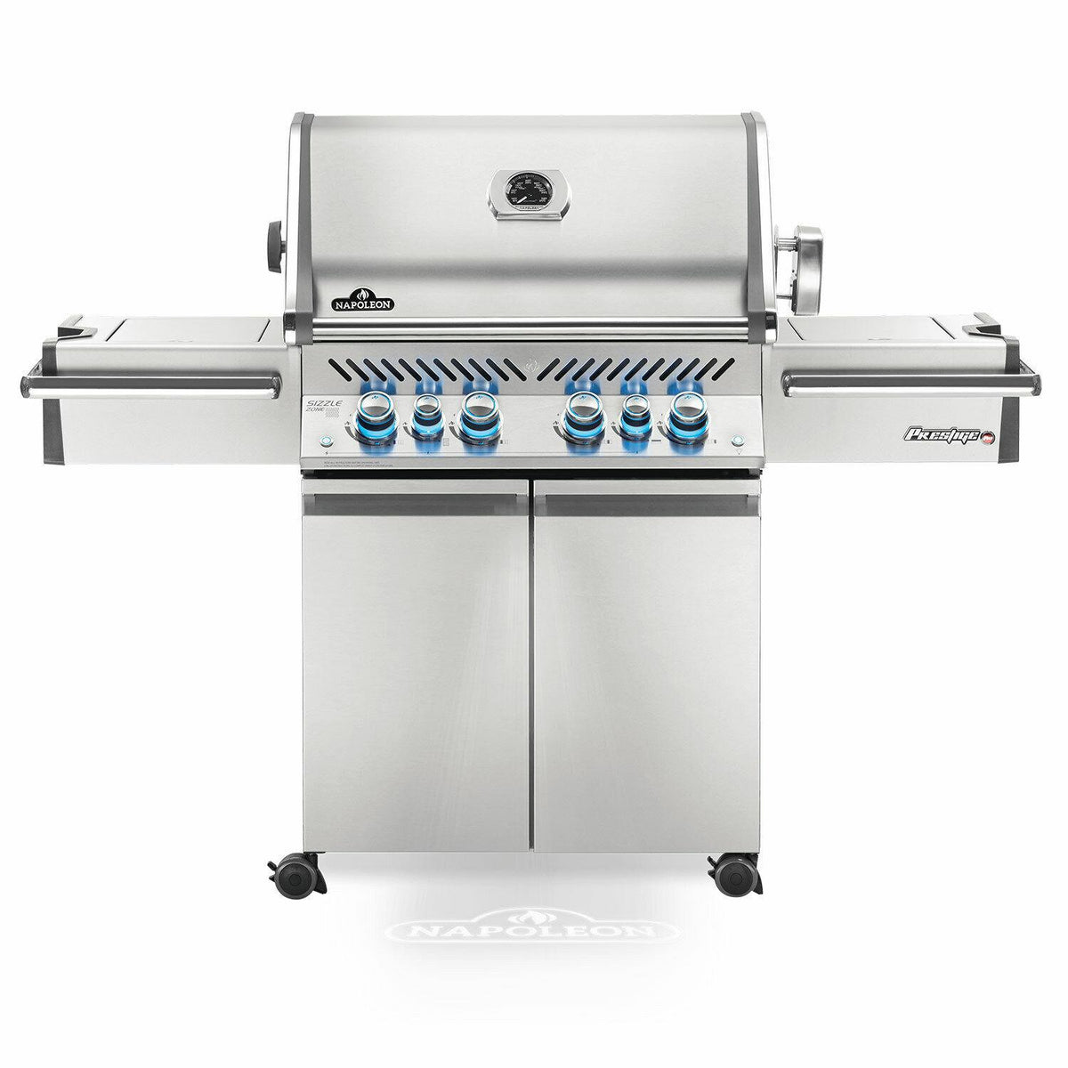 Napoleon Prestige PRO 500 Grill On Cart with Infrared Rotisserie and Side Burner
