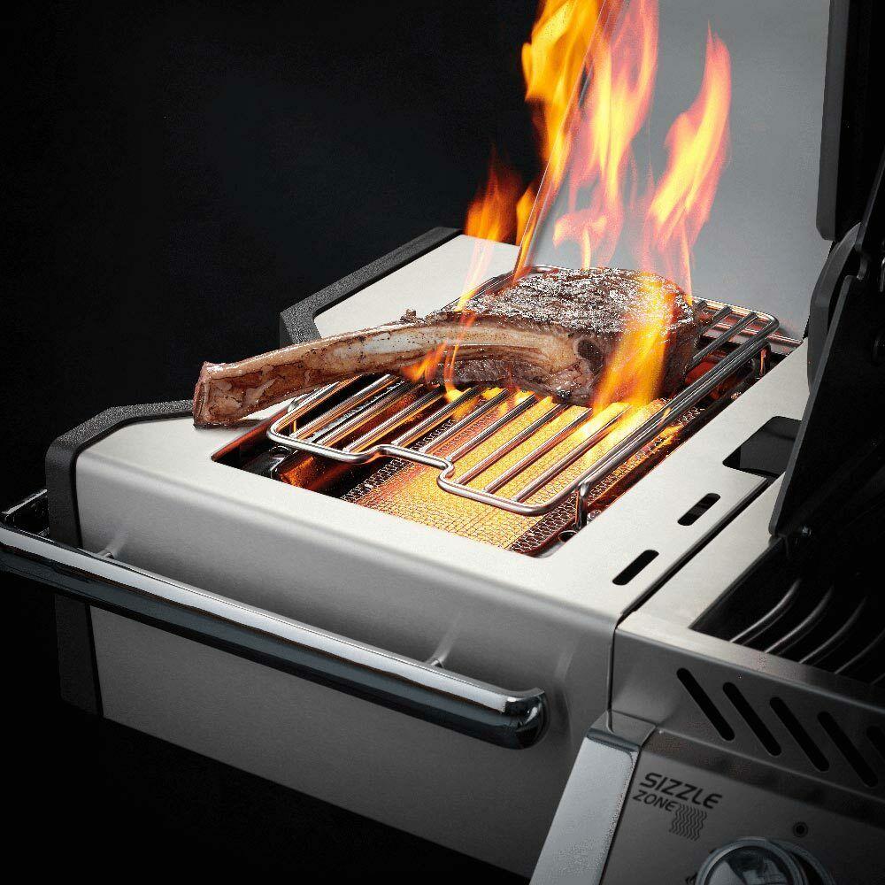 Napoleon Prestige PRO 500 Grill On Cart with Infrared Rotisserie and Side Burner