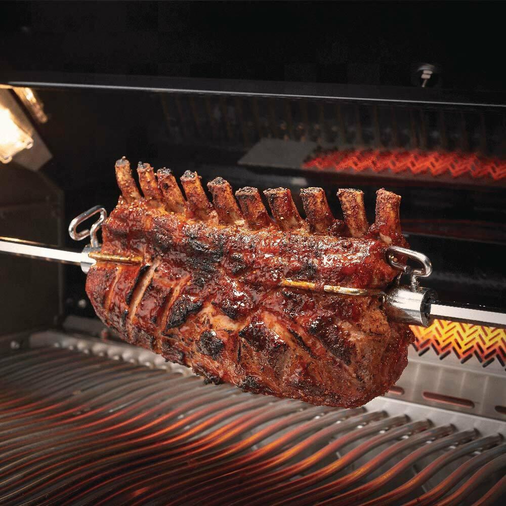 Napoleon Prestige PRO 500 Grill On Cart with Infrared Rotisserie and Side Burner