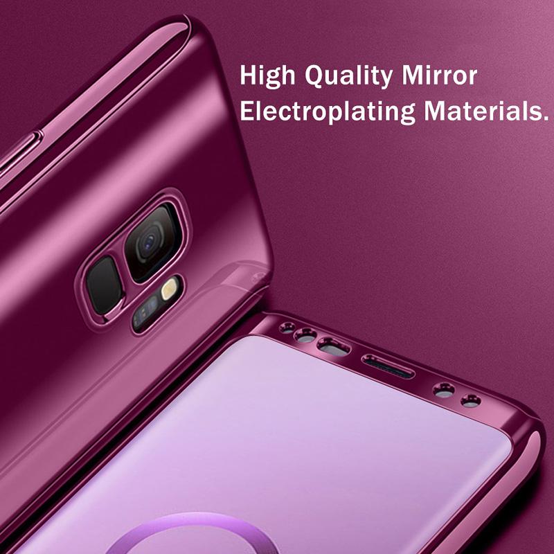 Phone Case - Luxury 360 Degree Plating Full Cover Shockproof Phone Case For Samsung Galaxy S9 S8 Plus S7 Edge