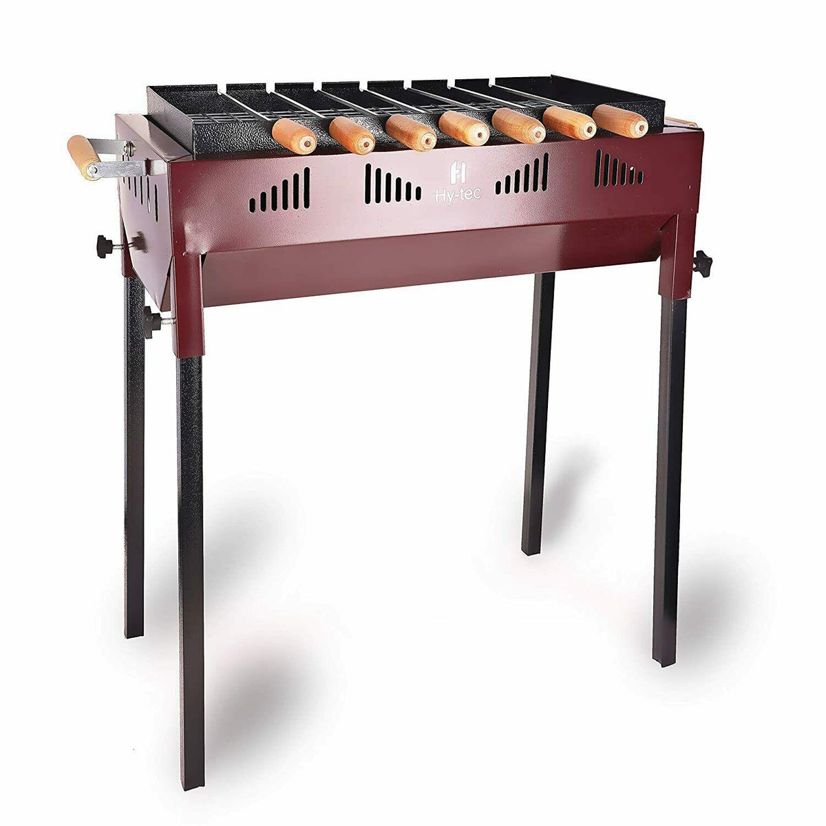 NEW TERRACE GARDEN LIMITED EDITION BARBEQUE GRILL WITH 7 SKEWERS - WINE
