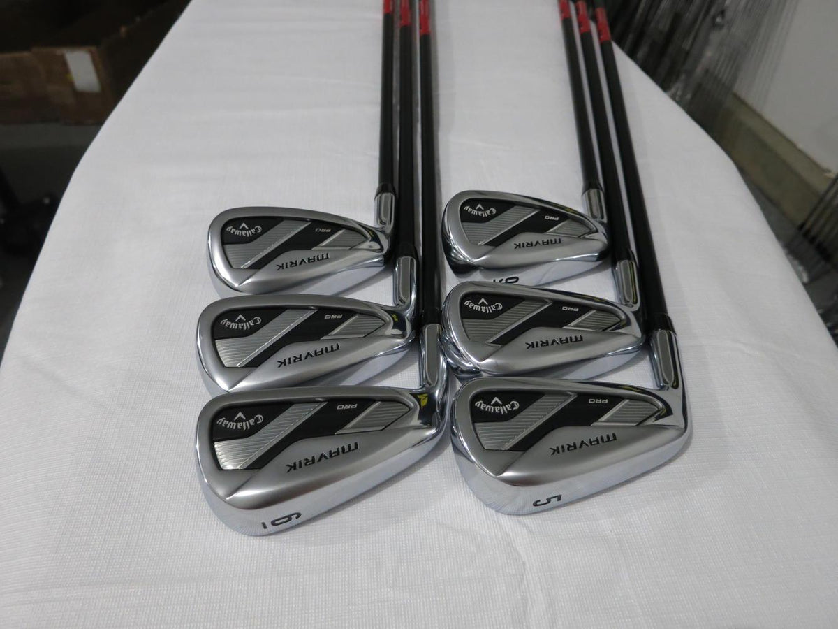Callaway Mavrik Pro Iron Set - 5-PW - Regular Flex Graphite - MINT - LH