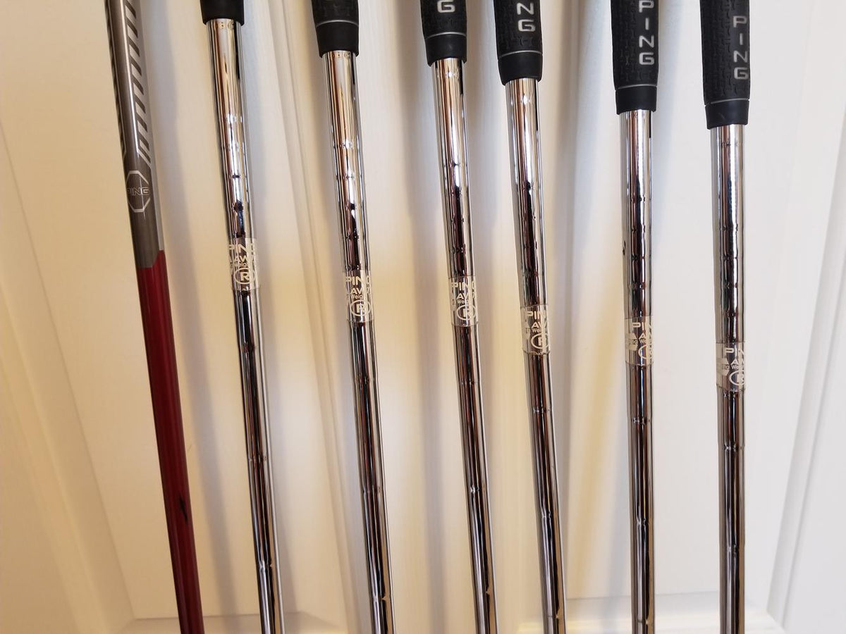 Used Ping G15 irons with G15 4 hybrid. Steel shaft in the irons.. graphite in the hybrid
