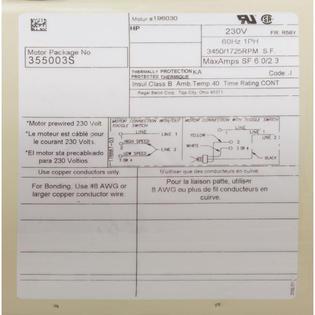 Motor, SF, 0.75hp, 230v, 2-Spd, 56Y SQFL, Full Rate
