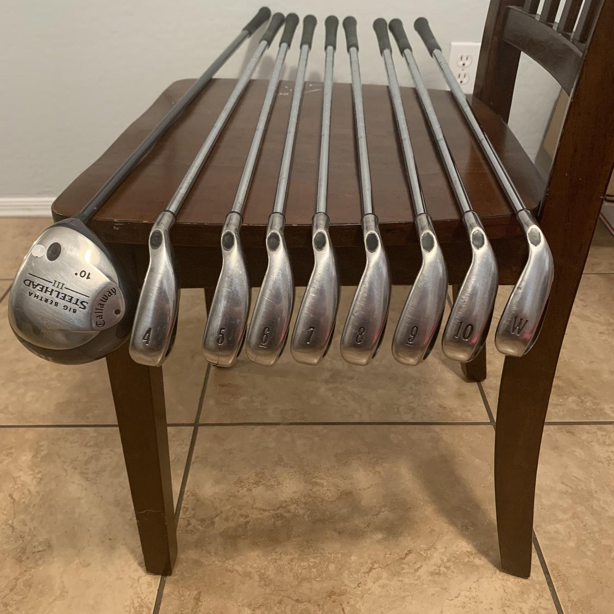 Men's 2004 Big Bertha Steel Shaft Iron Set With Driver