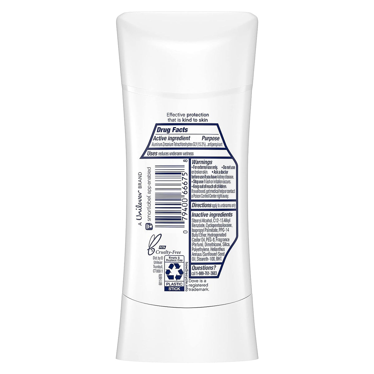 Dove Advanced Care Antiperspirant Deodorant Stick for Women, Lavender Fresh, for 48 Hour Protection And Soft And Comfortable Underarms, 2.6 oz