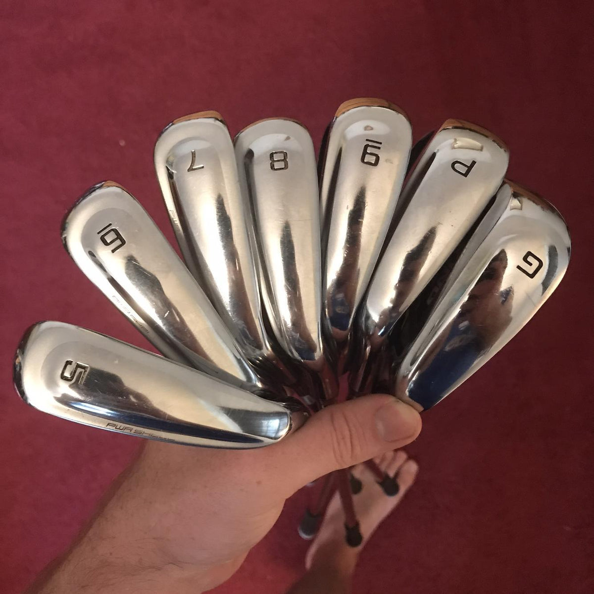 Men's Right Handed Cobra King SZ Regular Flex Steel Shaft Iron Set