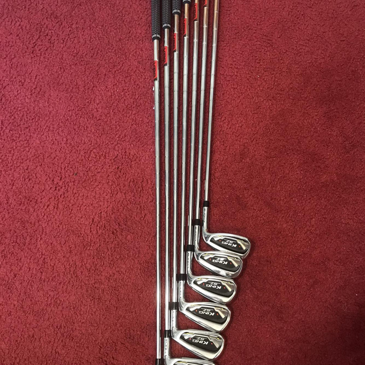 Men's Right Handed Cobra King SZ Regular Flex Steel Shaft Iron Set