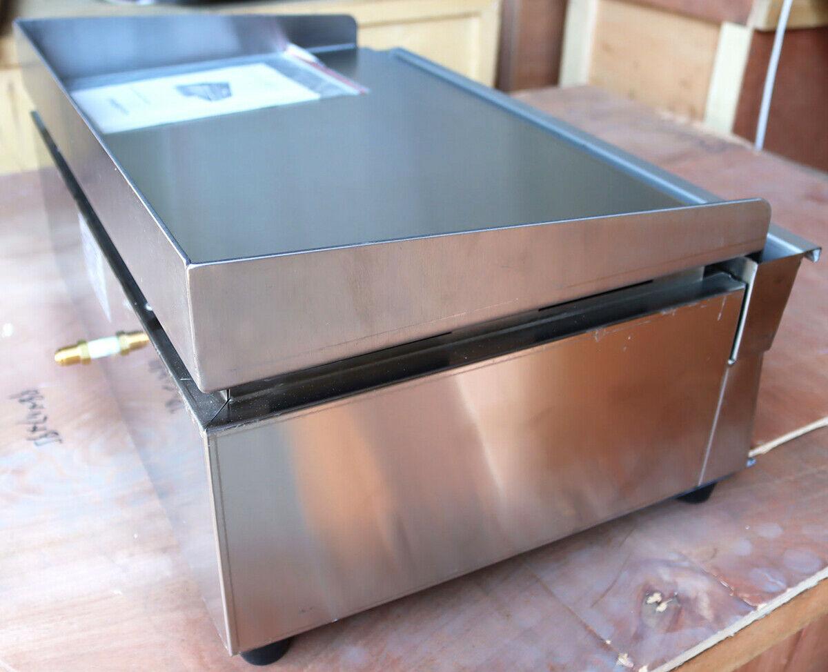 Table Top Griddle Portable Flat Top Grill Outdoor Cooking BBQ Gas Cooktop New