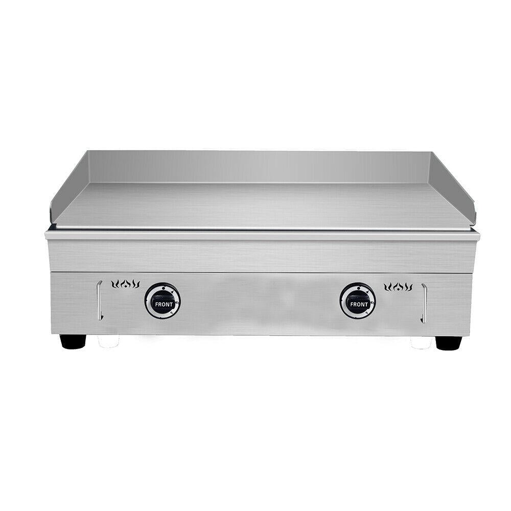 Table Top Griddle Portable Flat Top Grill Outdoor Cooking BBQ Gas Cooktop New
