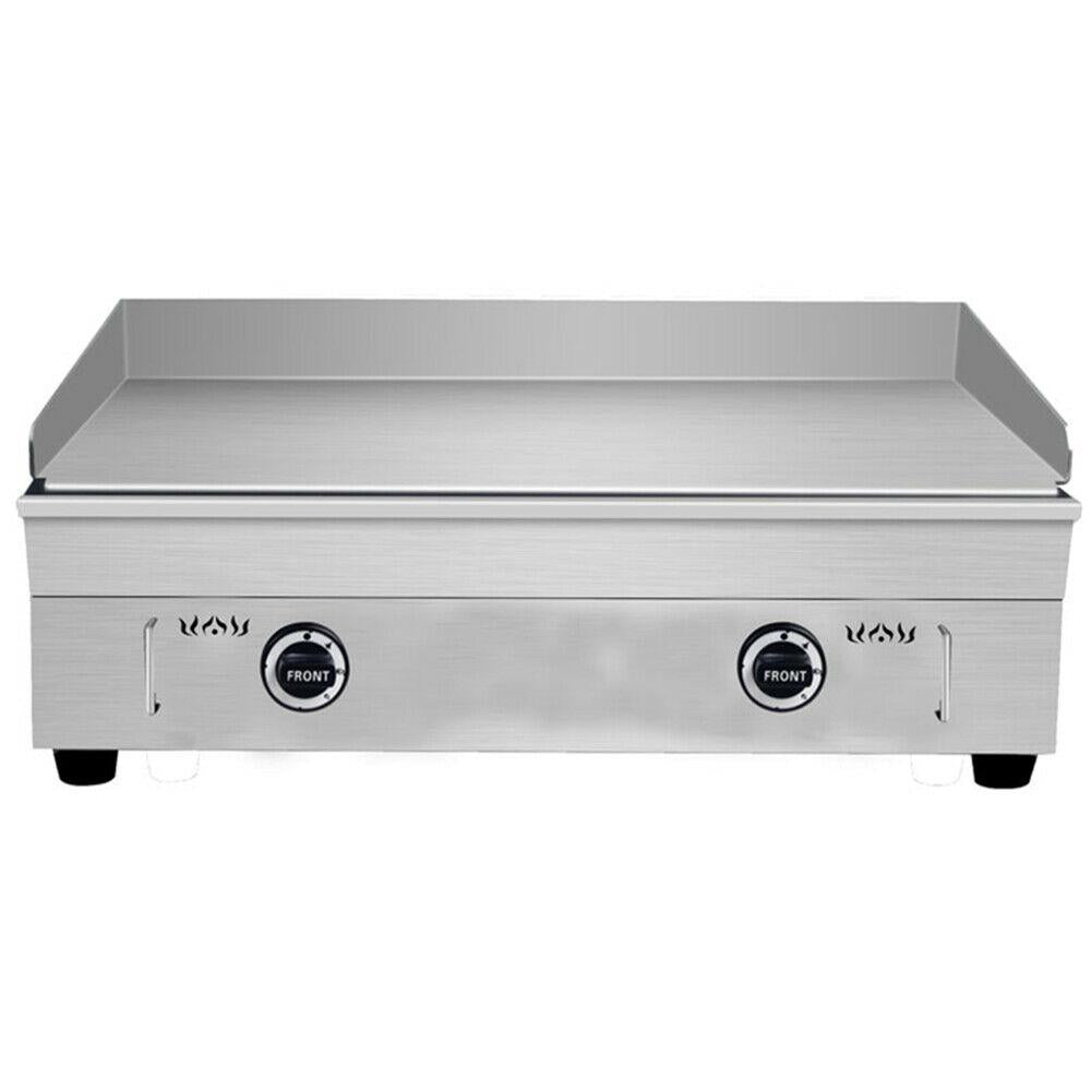 Table Top Griddle Portable Flat Top Grill Outdoor Cooking BBQ Gas Cooktop New