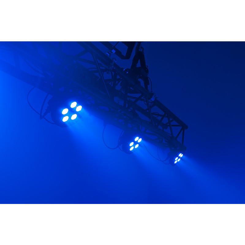 (8) American DJ ADJ MEGA HEX PAR Can RGBWA+UV Slim LED Wash Lights+LED Fogger
