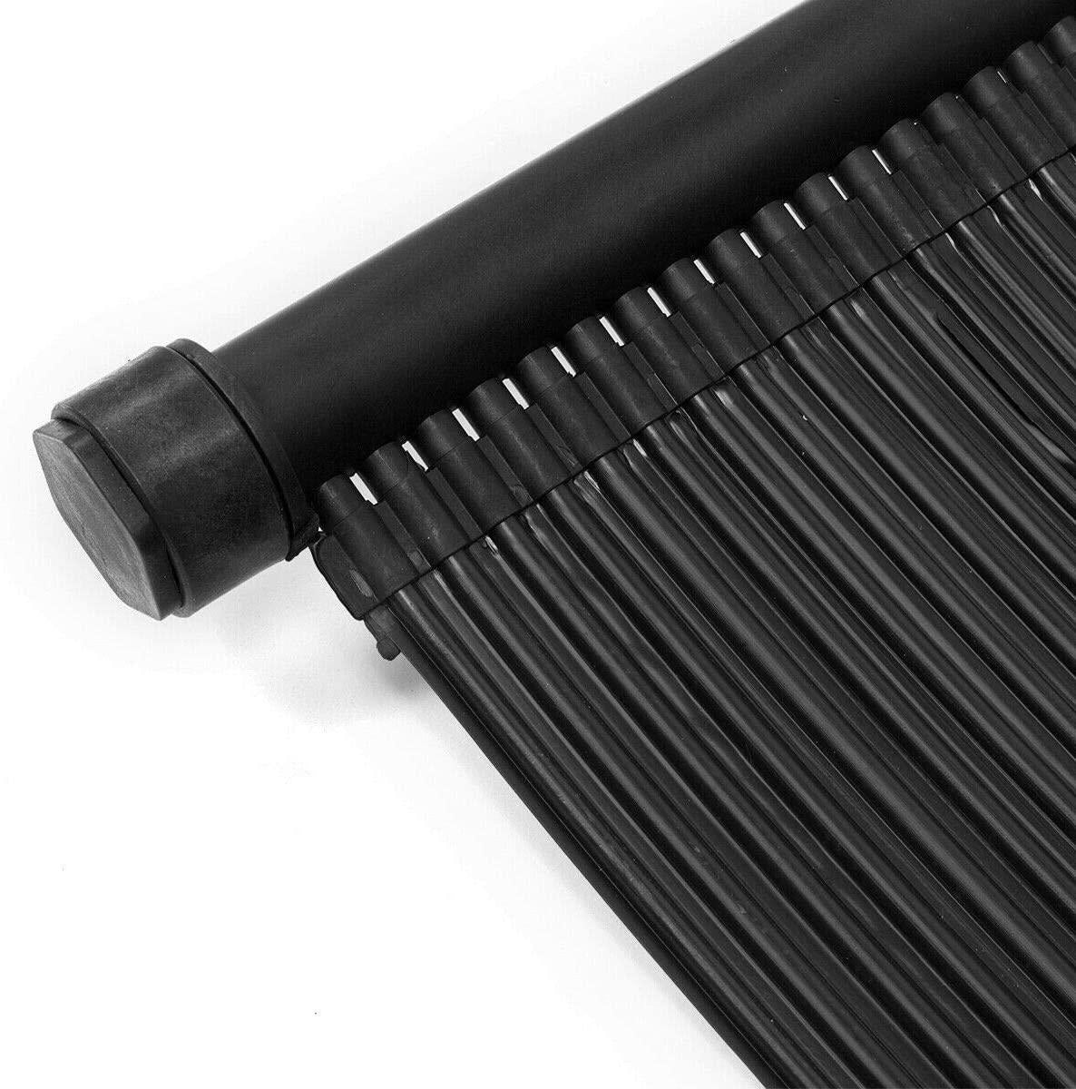 SMW 4' x 20' ft Above/In-Ground Solar Panel Heater System Kit for Swimming Pool, Black