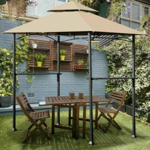 Durable 8' x 5' Outdoor Backyard Deck Patio Barbecue Grill Gazebo