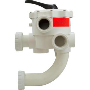 Multiport Valve, Praher SM2-SR3U, 2", w/StaRite Plumbing, Wht