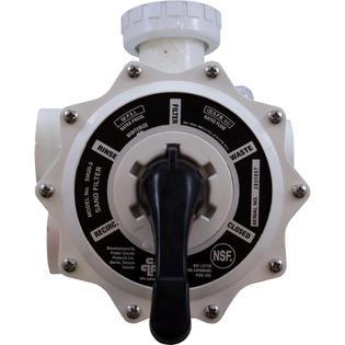 Multiport Valve, Praher SM2-SR3U, 2", w/StaRite Plumbing, Wht